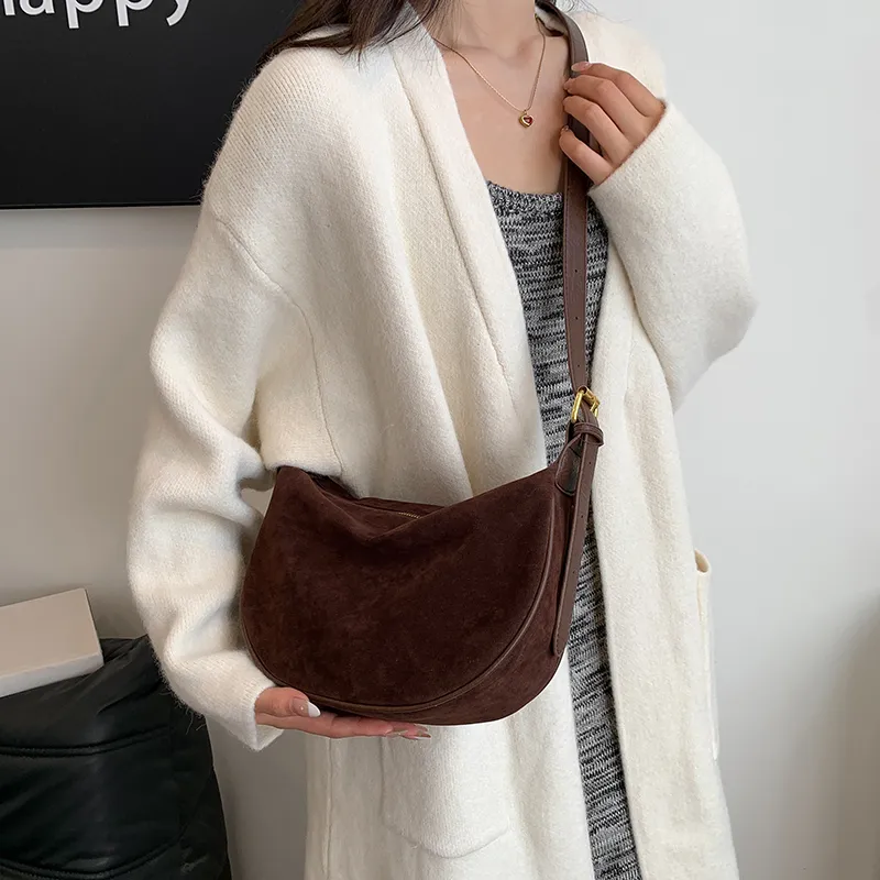 SWIMADE Flannelette Shoulder Bag Women's Multicolor-11