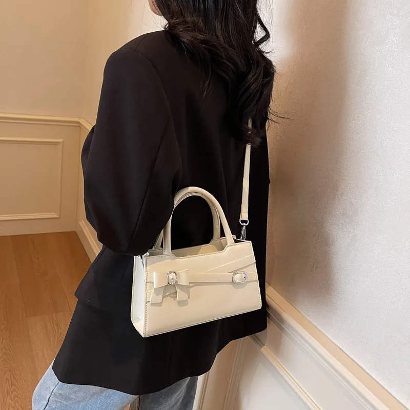SWIMADE PU Handbag Women's White/Black/Blue/Pink-16
