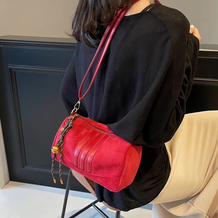 Duoluplo Doron Paul Pu Crossbody Bag, Shoulder Bag Regular Women's Brown/Burgundy/Coffee/Black-4