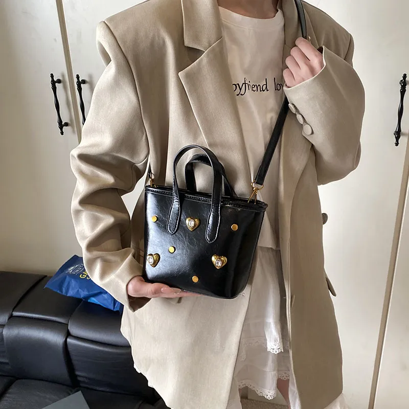 SWIMADE PU Crossbody One Shoulder Handbag Women's White/Silver/Black/Red/Coffee/Brown-18
