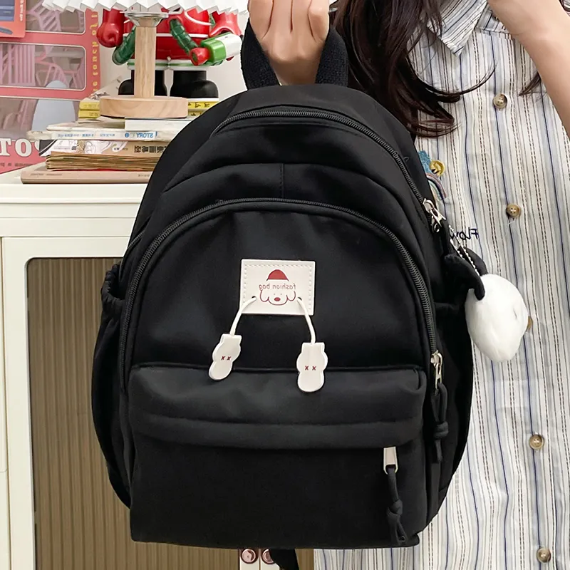 SWIMADE Nylon Backpack Regular Women's White/Black/Yellow/Blue-8