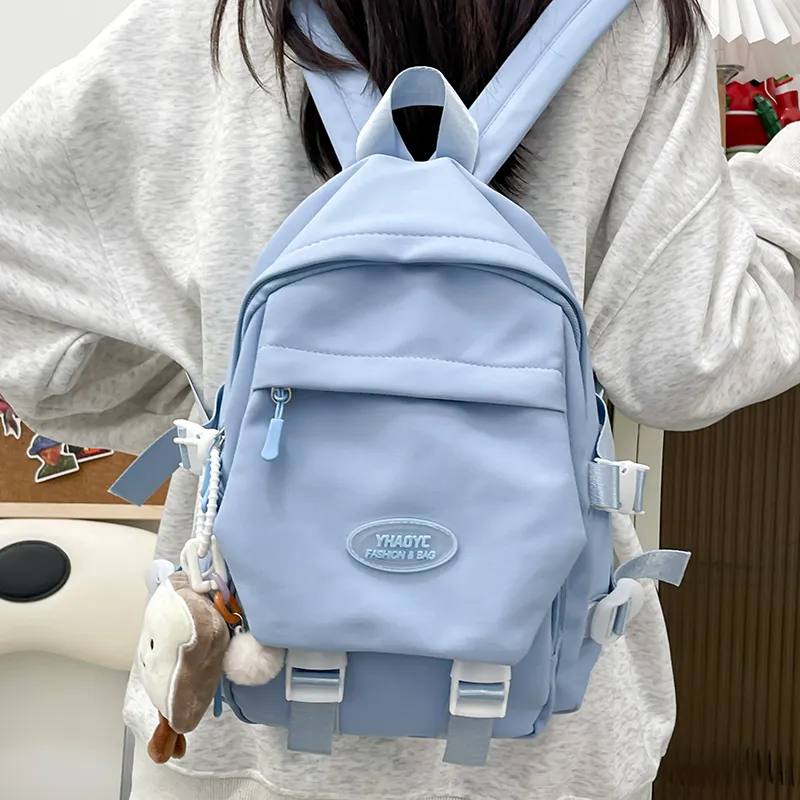 SWIMADE Nylon Backpack Women's Blue/Yellow/Black/White/Pink-2