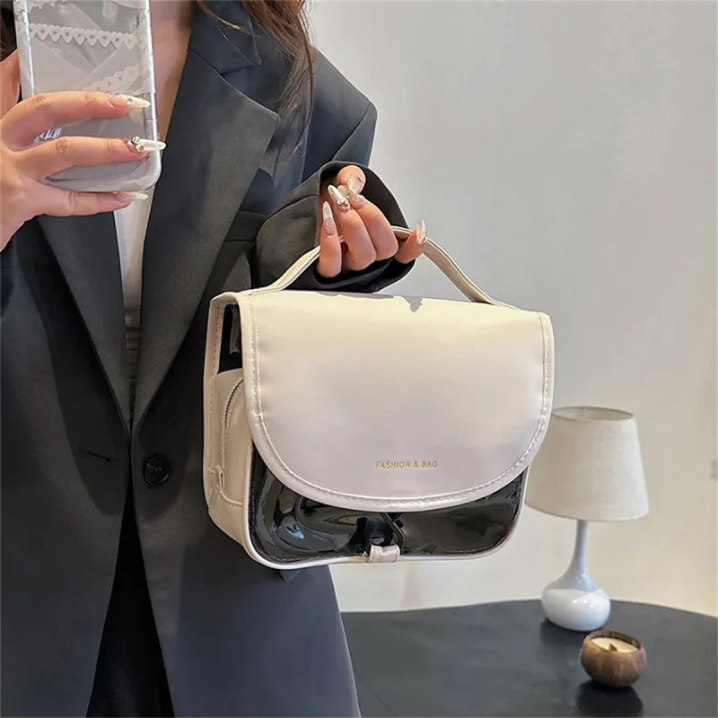Duoluplo Doron Paul PU Handbag Women's Black, Brown, White, Pink-23