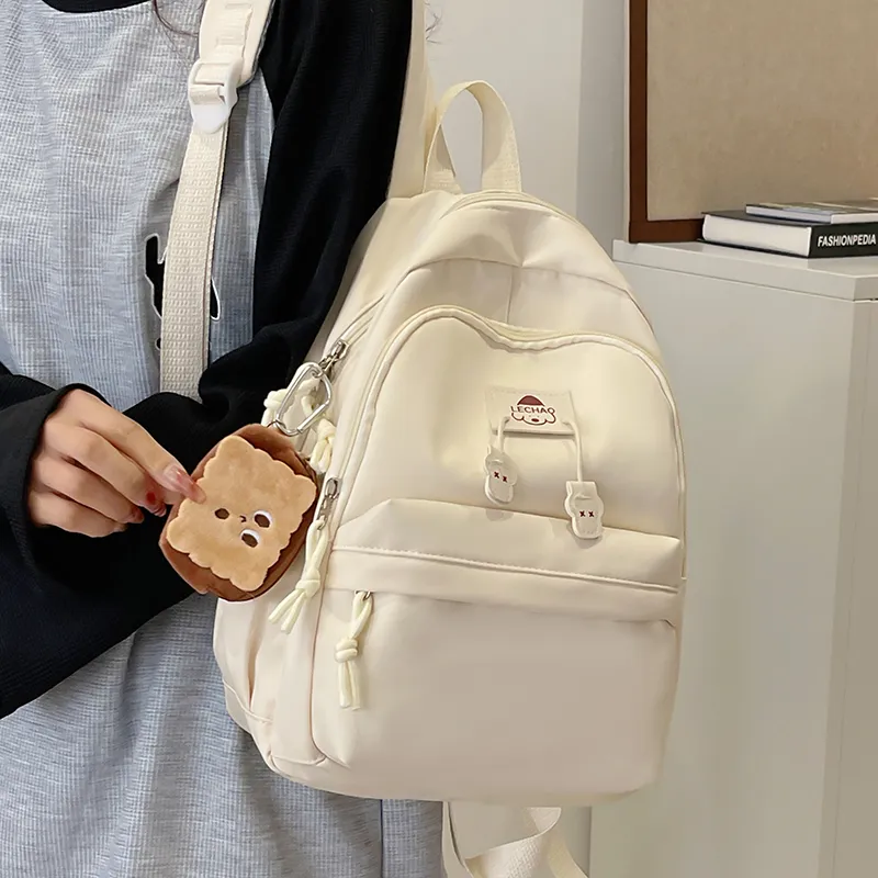SWIMADE Nylon Backpack Regular Unisex Solid Color-24