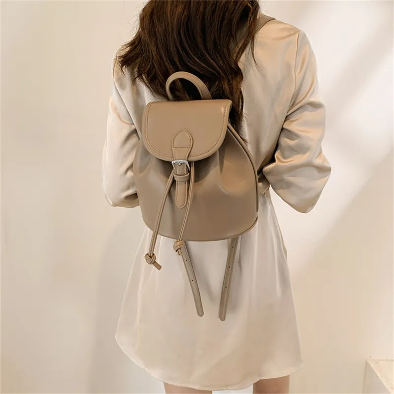 Duoluplo Doron Paul PU Backpack Women's Pink/Black/Green/White/Khaki-21