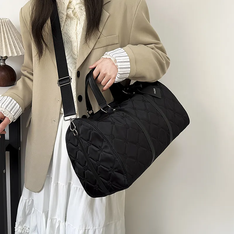 SWIMADE Nylon Handbag Women's Black-6