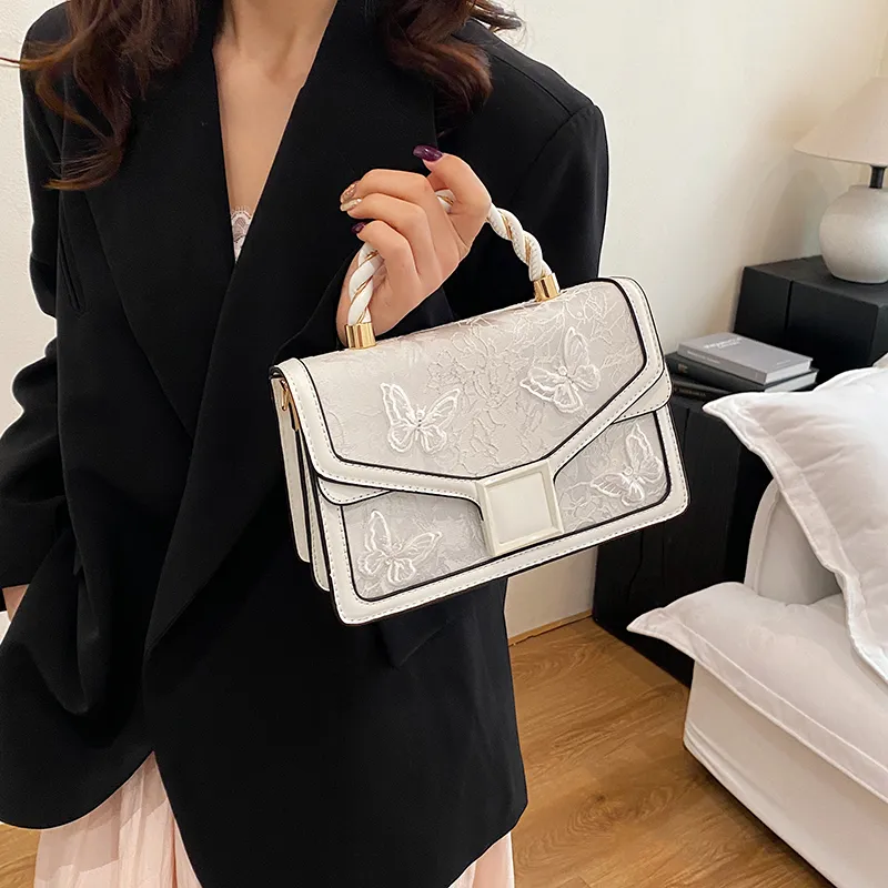 SWIMADE PU Handbag Women's White/Black/Pink/Red/Green-5