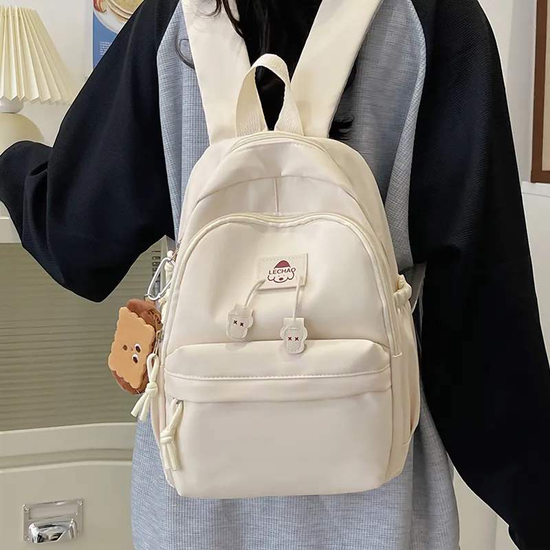 SWIMADE Nylon Backpack Regular Unisex Solid Color-22