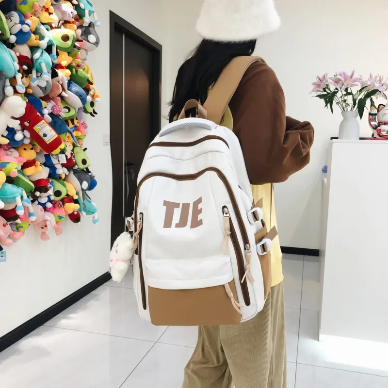 SWIMADE Nylon Backpack Unisex Black/Red/Khaki/Green/Blue-6