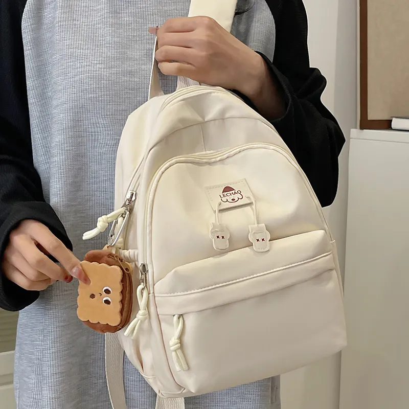SWIMADE Nylon Backpack Regular Unisex Solid Color-21