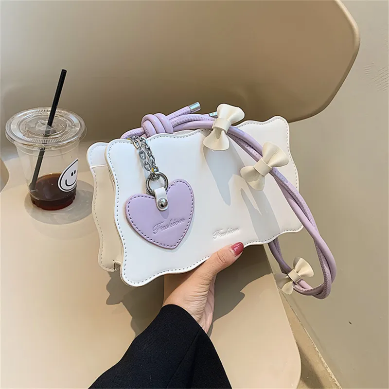 Duoluplo Doron Paul PU Shoulder Bag Women's Black/Purple/Brown/Green-6