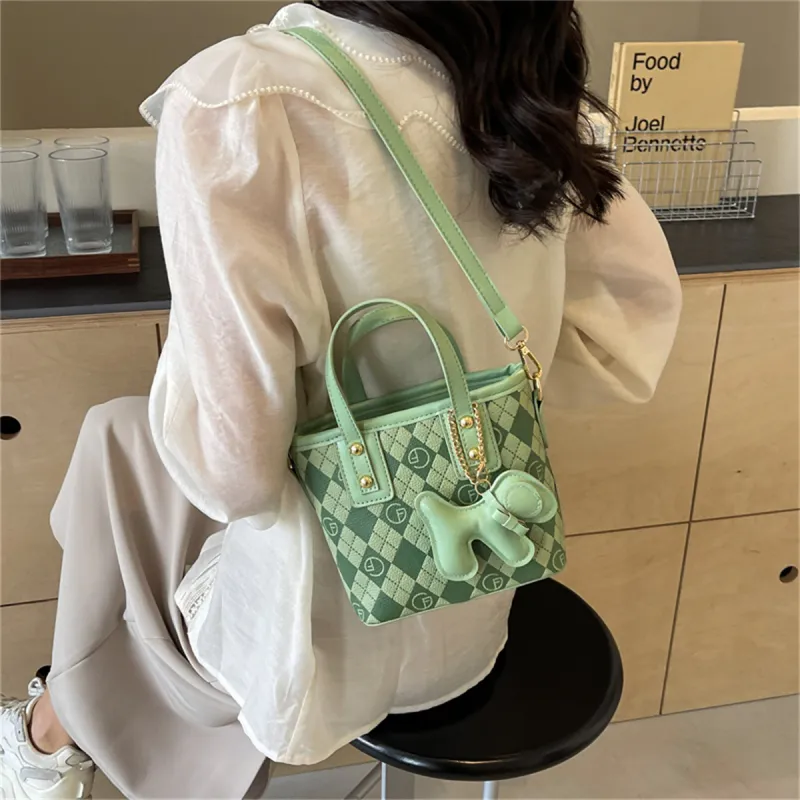 Duoluplo Doron Paul PU Crossbody One Shoulder Handbag Women's Multicolor-21