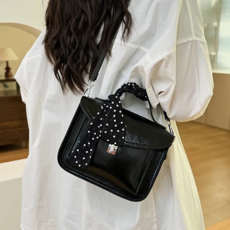 SWIMADE PU Shoulder Bag, Crossbody Bag, Handbag Regular Women's Black/Ecru/Light Blue/Pink-27