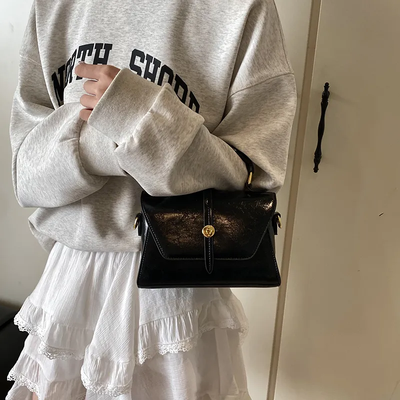 SWIMADE PU Handbag Women's White/Black/Red-10