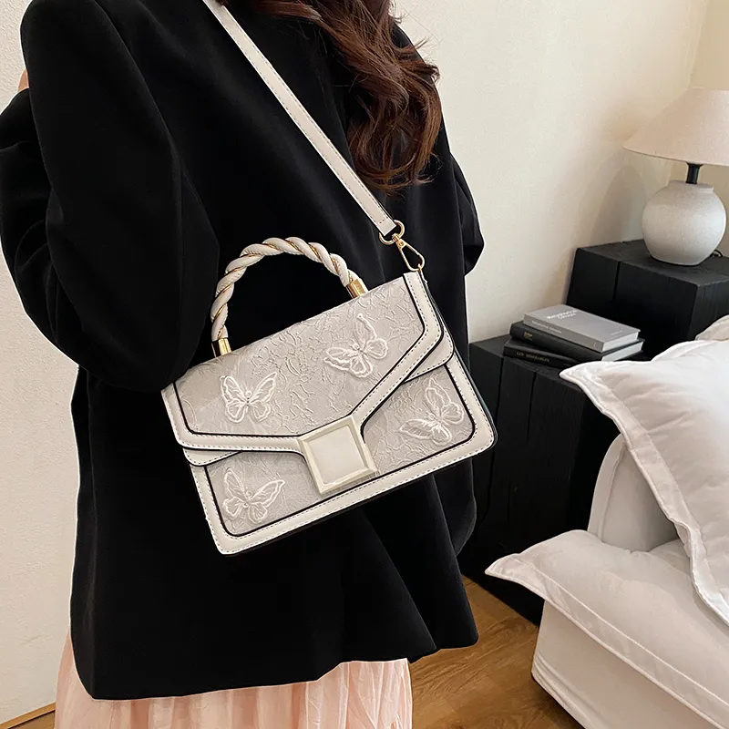 SWIMADE PU Handbag Women's White/Black/Pink/Red/Green-4