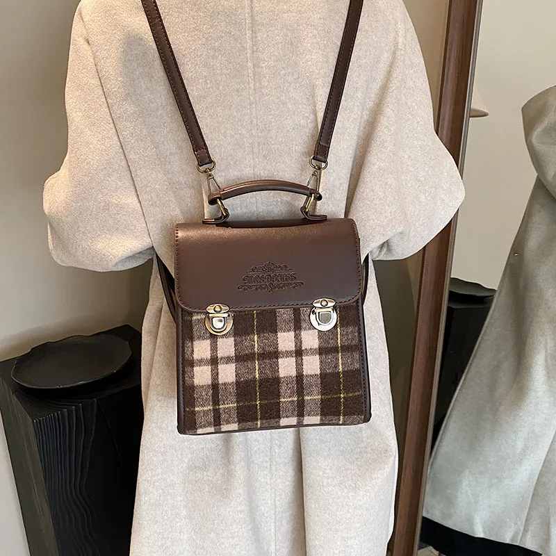 SWIMADE PU Crossbody Bag, Handbag, Backpack Regular Women's Coffee/Brown/Khaki-1