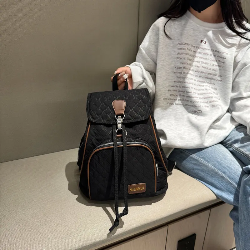 SWIMADE Oxford Backpack Women's Gray/Black/Pink/Peacock Blue/Yellow-13
