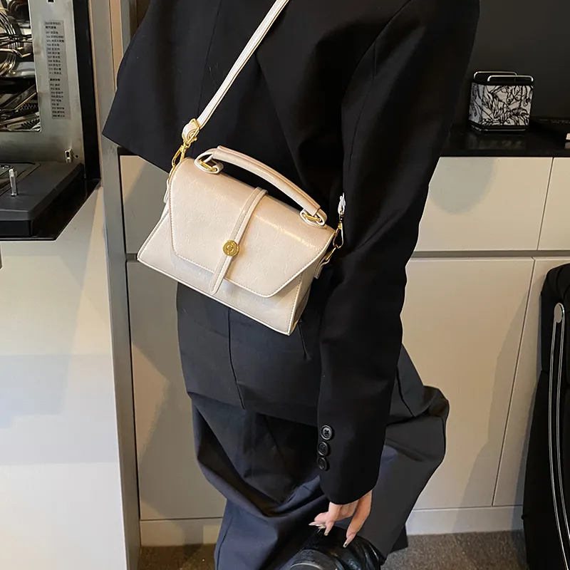 SWIMADE PU Handbag Women's White/Black/Red-6
