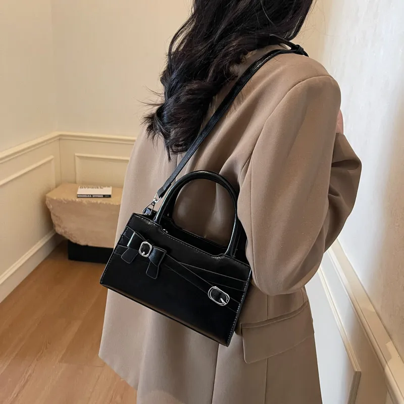 SWIMADE PU Handbag Women's White/Black/Blue/Pink-26