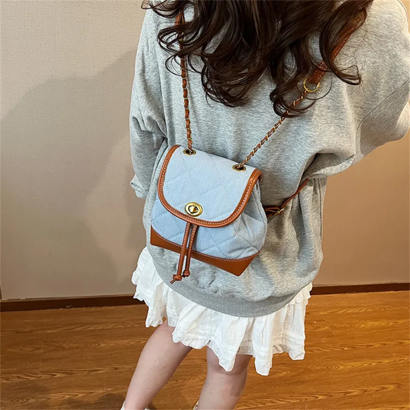 Duoluplo Doron Paul Denim Backpack Regular Women's Multicolor-8
