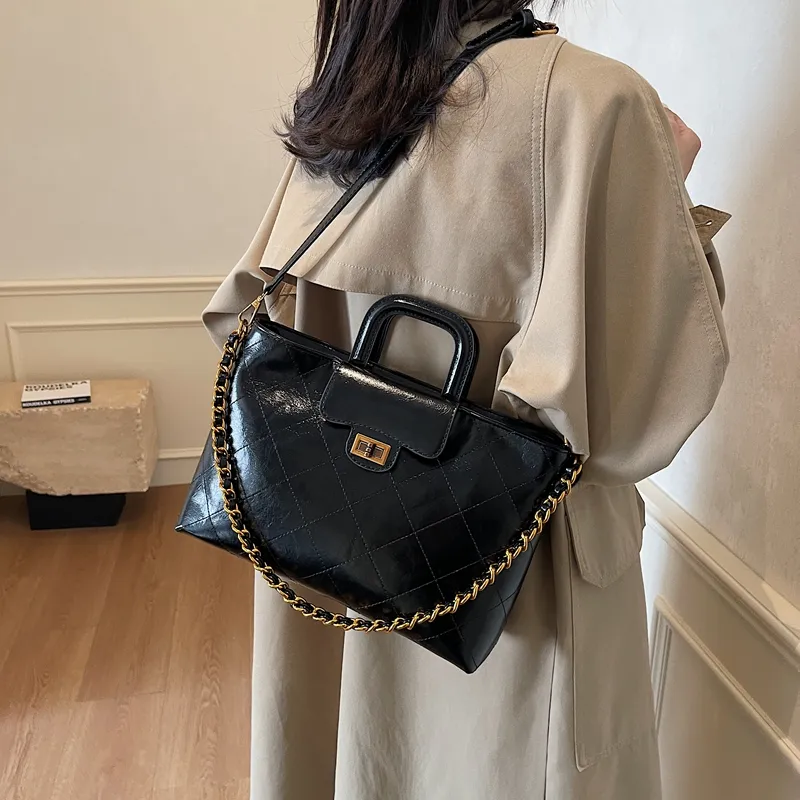 SWIMADE PU Handbag Women's White/Black/Coffee/Brown-7