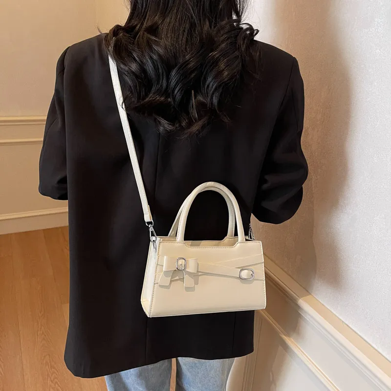 SWIMADE PU Handbag Women's White/Black/Blue/Pink-18