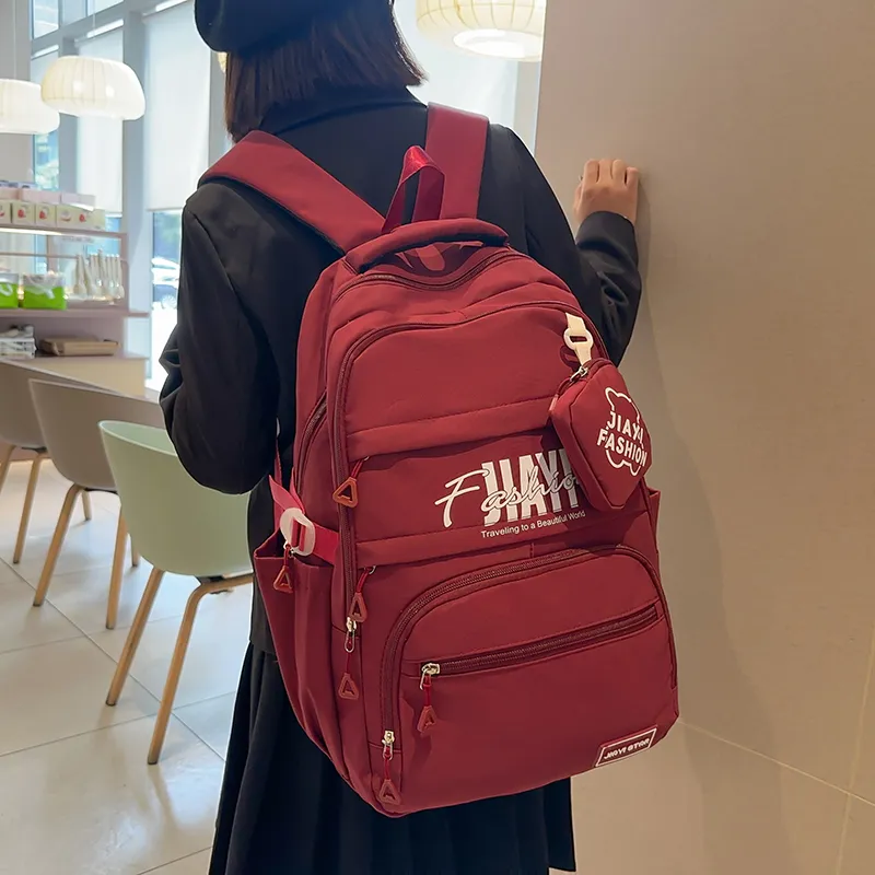 Duoluplo Doron Paul Nylon Backpack Women's Black/Green/Pink/Purple/Blue/Red-13