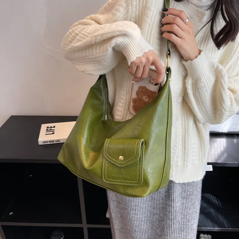 SWIMADE PU Tote Bag, Shopping Bag, Crossbody Bag, Shoulder Bag Women's Black/Coffee/Green/Brown-11