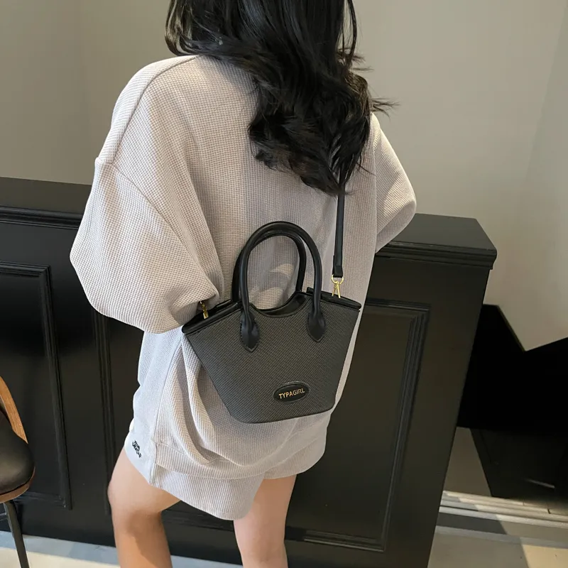 SWIMADE PU Handbag Women's Beige/Black/Black & Beige/Black & Gray-3