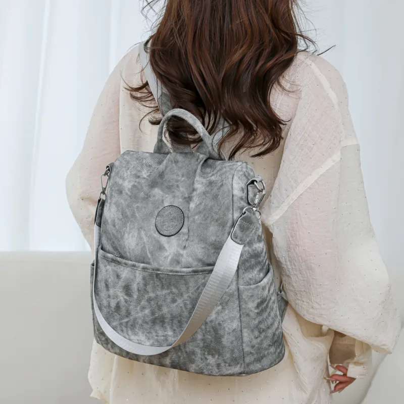 Duoluplo Doron Paul PU Shoulder Bag Backpack Regular Women's Ecru, Blue, Pink, Black, Gray-13