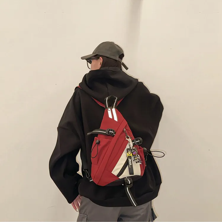 Duoluplo Doron Paul Nylon Backpack Regular Unisex Black, Red, Khaki, White-4