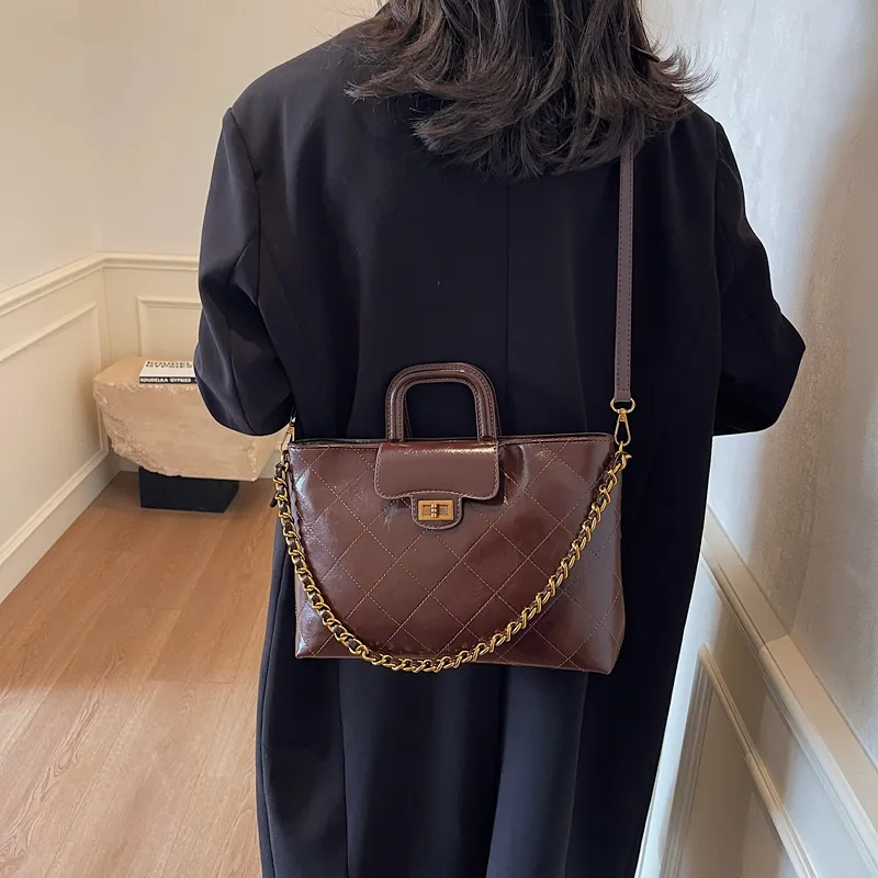 SWIMADE PU Handbag Women's White/Black/Coffee/Brown-13