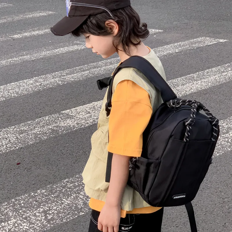 SWIMADE Nylon Backpack Regular Unisex Khaki/Black-10
