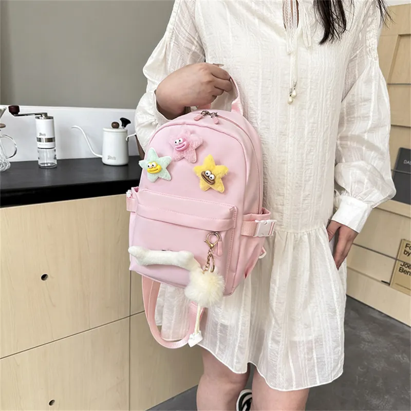 Duoluplo Doron Paul Nylon Sling Bag Regular Women's Pink/Yellow/Green/Black/White-3