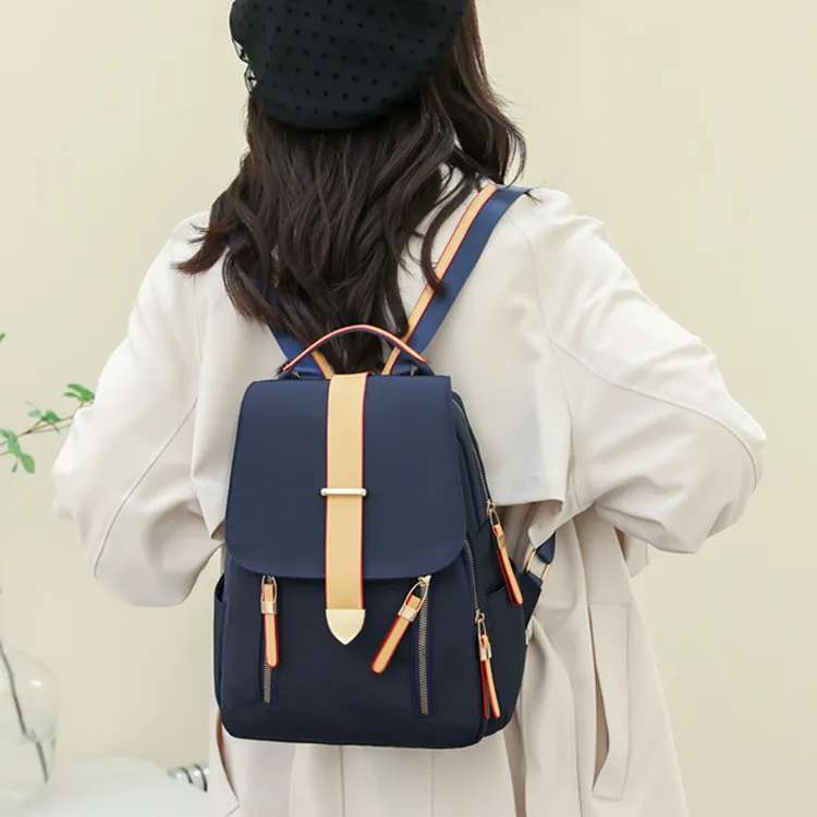 Duoluplo Doron Paul Oxford Backpack Regular Unisex Black, Pink, Navy Blue, Peacock Blue-2