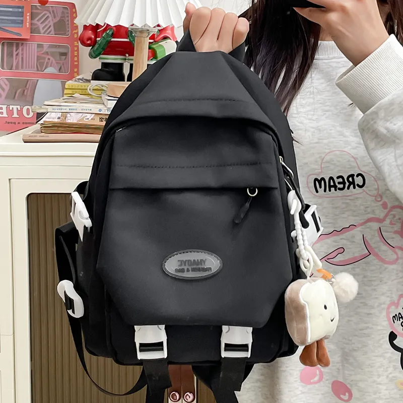 SWIMADE Nylon Backpack Women's Blue/Yellow/Black/White/Pink-9