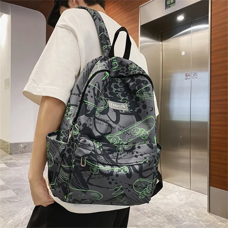 Duoluplo Doron Paul Nylon Backpack Unisex Multicolor-15