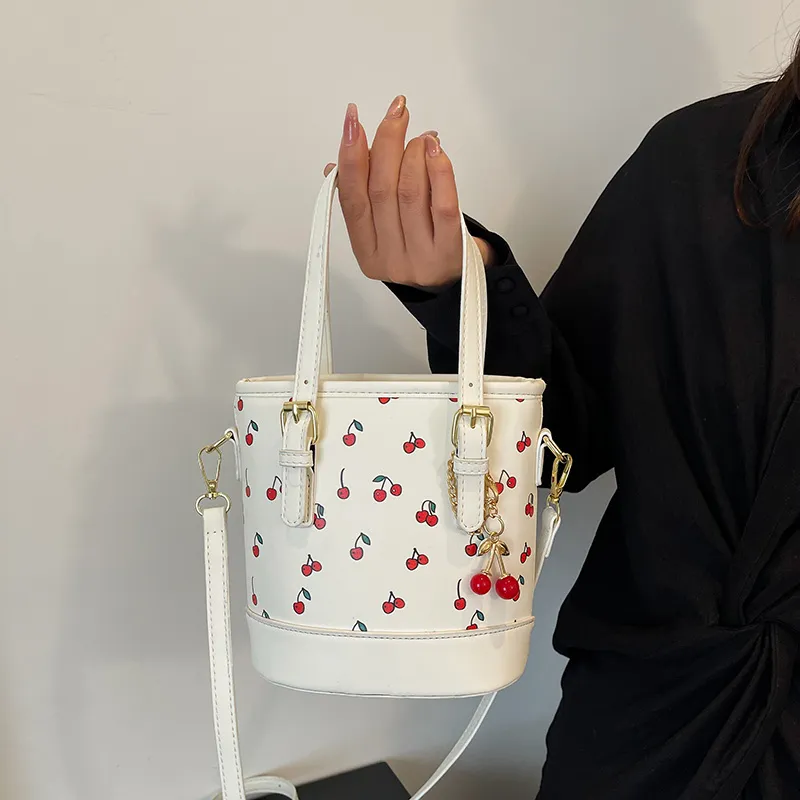 SWIMADE PU Handbag Regular Women's White/Burgundy/Yellow-6