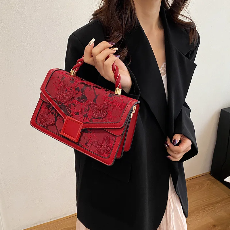 SWIMADE PU Handbag Women's White/Black/Pink/Red/Green-34