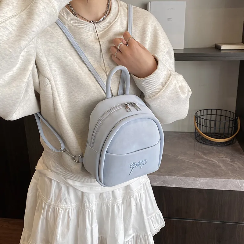 Duoluplo Doron Paul PU Backpack Regular Women's Blue-3