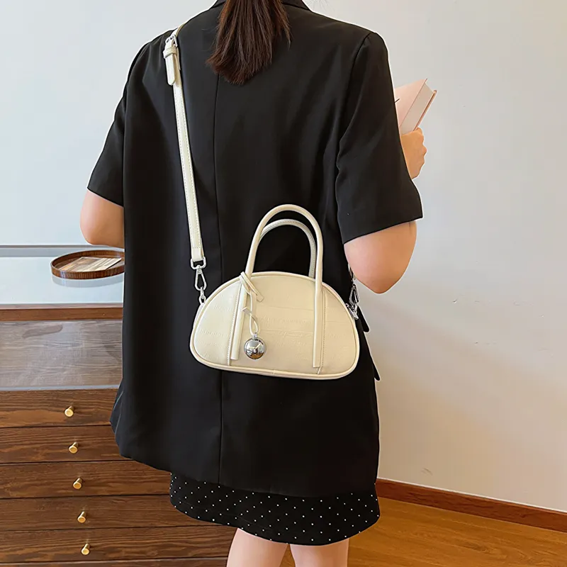 SWIMADE PU Crossbody Handbag Women's White/Silver/Black-2