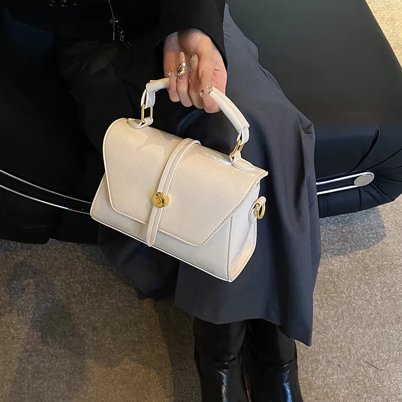 SWIMADE PU Handbag Women's White/Black/Red-4