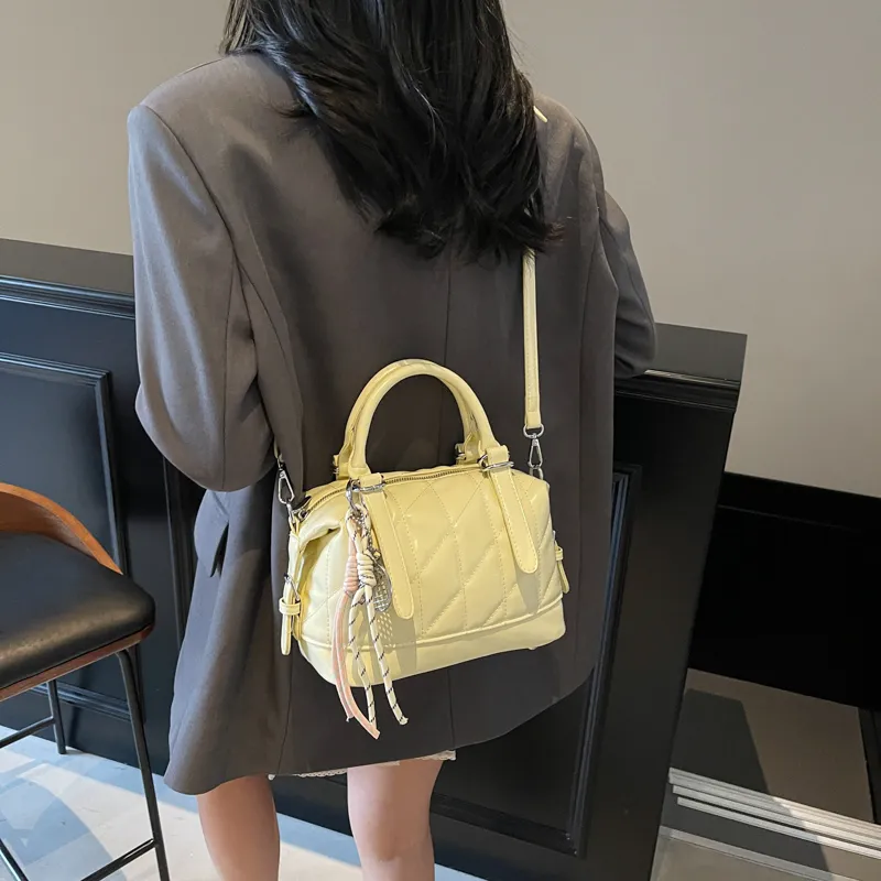 SWIMADE PU Handbag Women's Ecru/Black/Yellow/Sky Blue/Pink-8