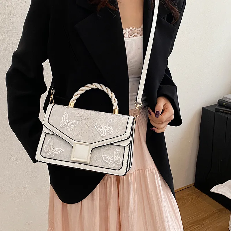 SWIMADE PU Handbag Women's White/Black/Pink/Red/Green-2