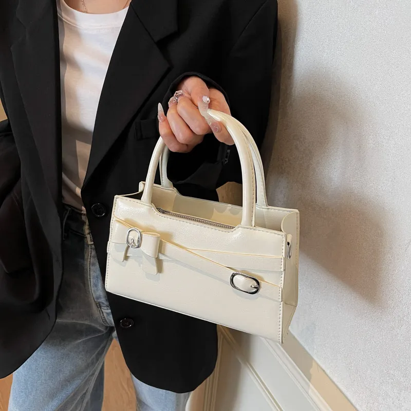 SWIMADE PU Handbag Women's White/Black/Blue/Pink-20
