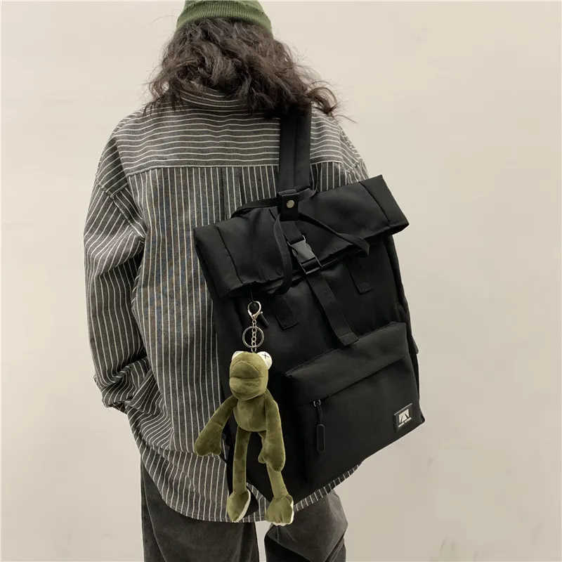 SWIMADE Oxford Backpack Regular Unisex Green/Red/Black/Gray-12