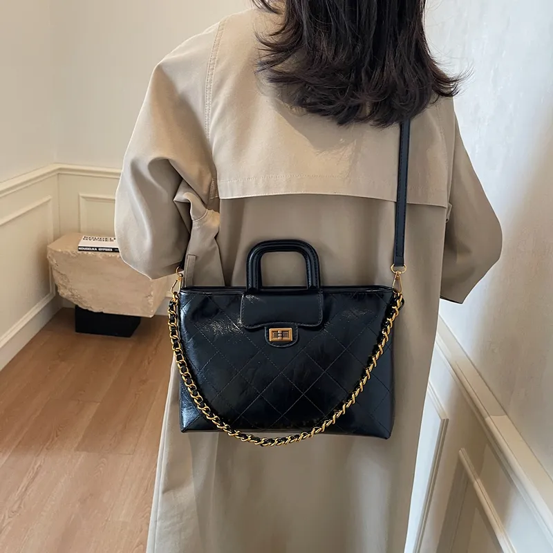 SWIMADE PU Handbag Women's White/Black/Coffee/Brown-8