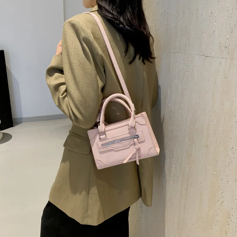 SWIMADE PU One Shoulder Handbag Women's Black/White/Pink/Blue/Green/Silver-9