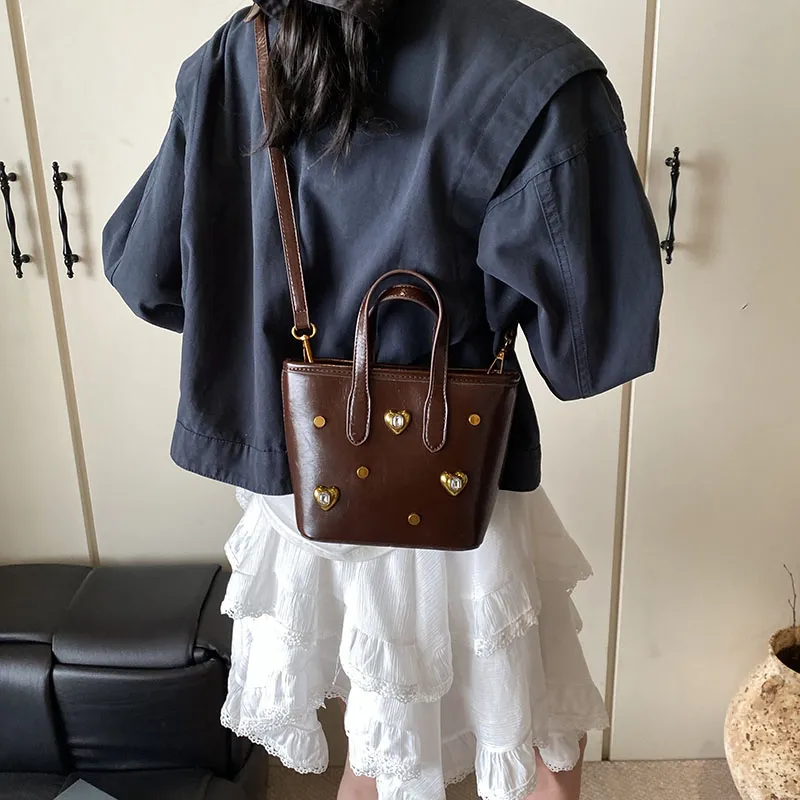 SWIMADE PU Crossbody One Shoulder Handbag Women's White/Silver/Black/Red/Coffee/Brown-32