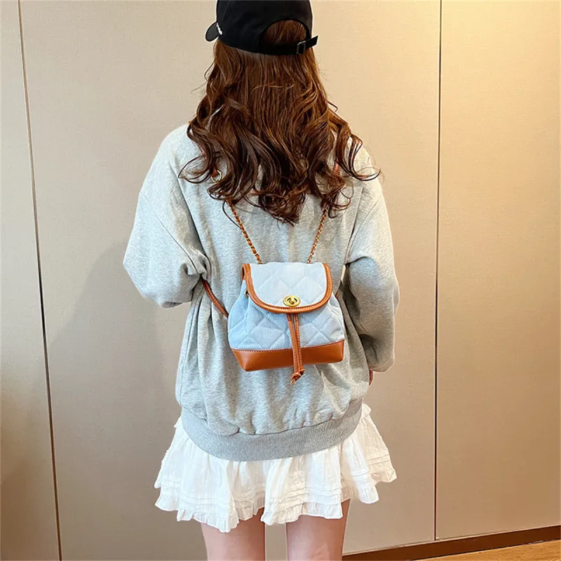 Duoluplo Doron Paul Denim Backpack Regular Women's Multicolor-9